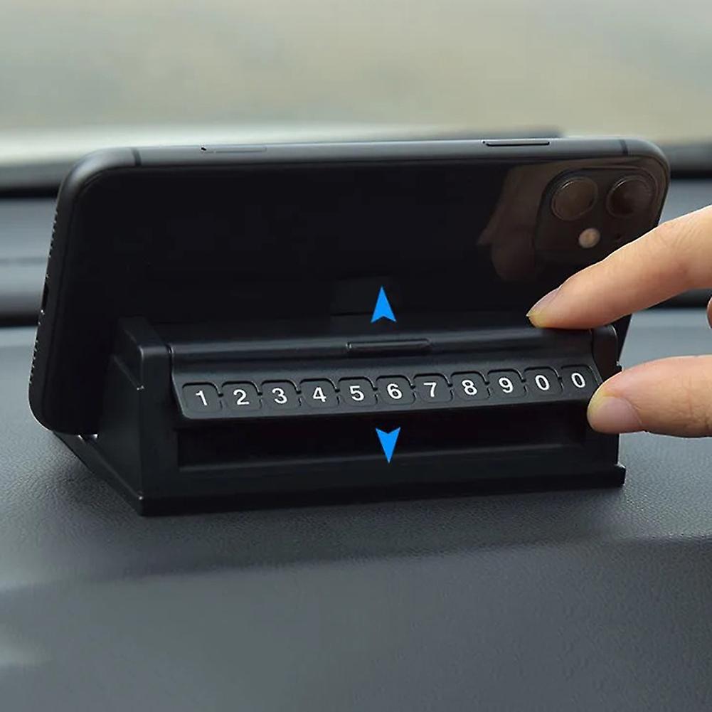 Temporary Parking Number Plate Multifunctional Creative Instrument Center Console Navigation Bracket High Temperature Resistance For Coin Key Pen Card