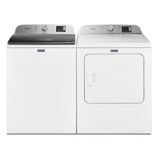 Maytag 7.0 cu. ft. 240-Volt White Electric Vented Dryer with Moisture Sensing MED6200KW