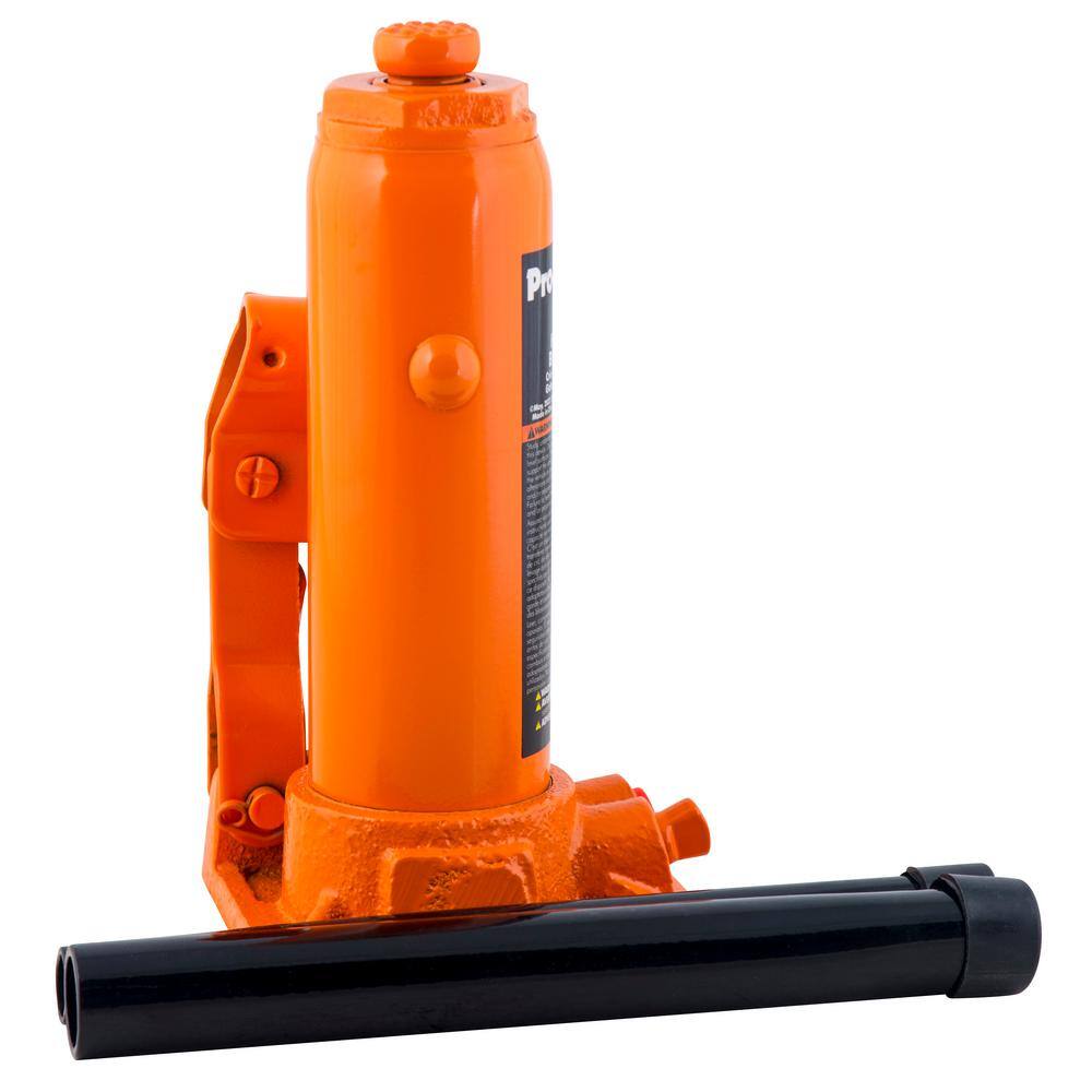 Pro-Lift 2-Ton Hydraulic Bottle Jack with Pump Handle PL1002