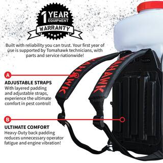 Tomahawk Power 3 HP Turbo Boosted Backpack Fogger for Mosquito ZIKA Protection TMD14