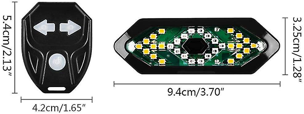 Bicycle Tail Light Usb Rechargable Turn Signals Smart Wireless Remote Control Bike Rear Light