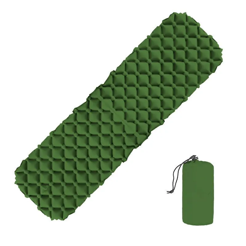 Diamond shape TPU Nylon self inflating Camping inflatable sleeping pad