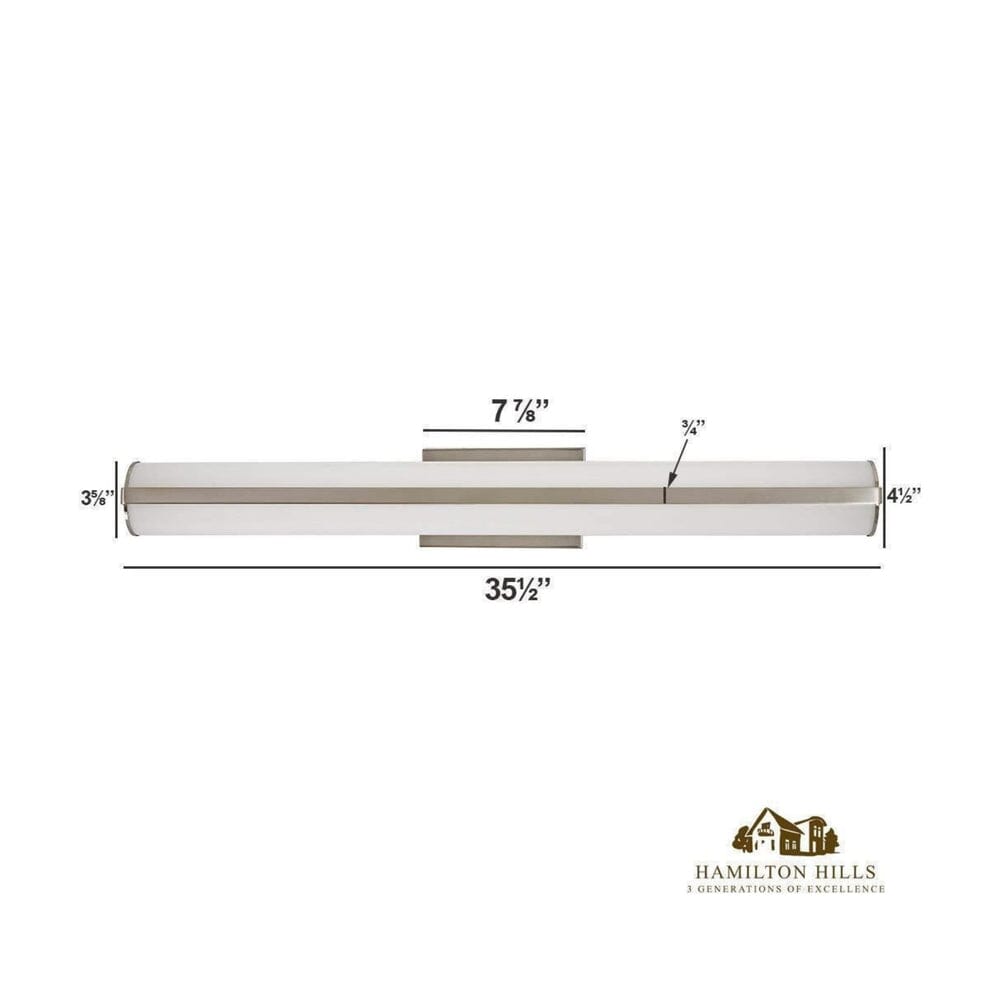 Cylinder Bar Frosted Vanity Light