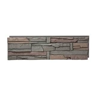 GenStone Stacked Stone Keystone 12 in. x 42 in. Faux Stone Siding Panel G2SSKHP