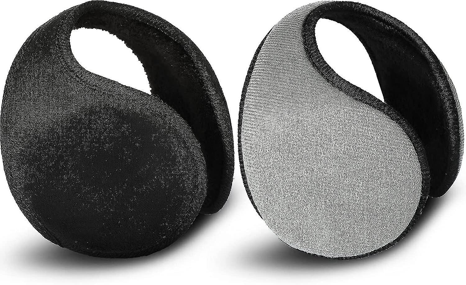 2 Packs Ear Warmer Fleece Earmuff Winter Accessory For Men Women