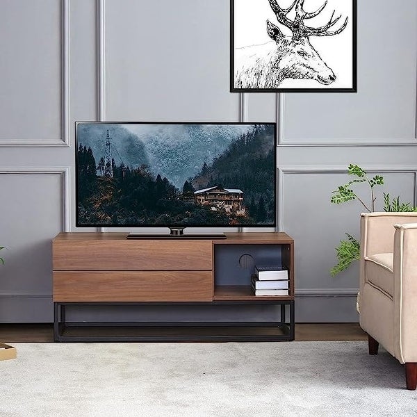 EBello Modern TV Stand Media Cnsole for TV up to 50 inch for Living Room Bedroom