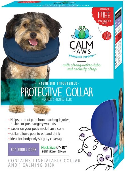 Calm Paws Inflatable Protective Dog and Cat Collar