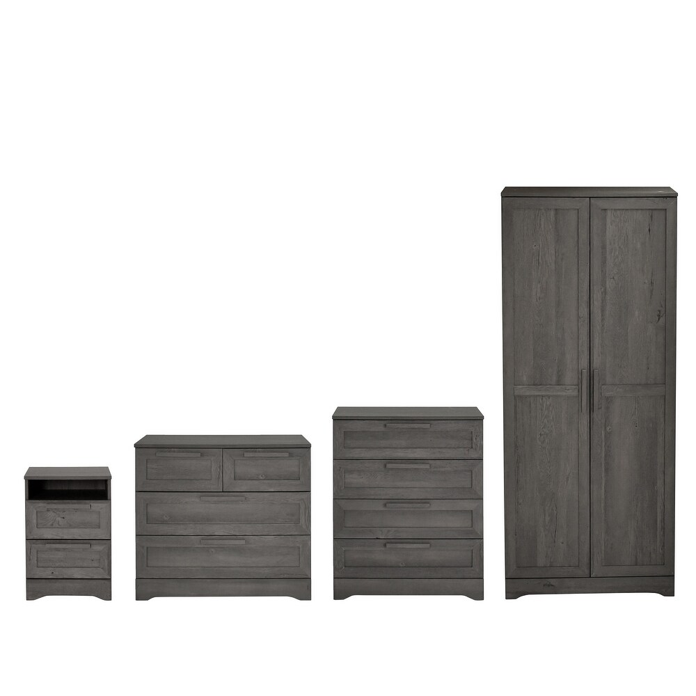 Danbury 5 Piece 2 Drawer Nightstand Bedroom Set by Christopher Knight Home