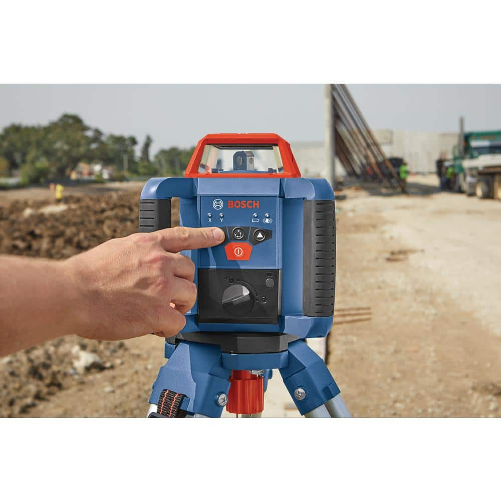 Bosch REVOLVE 2000 ft. Horizontal Rotary Laser Self Leveling Complete Kit with Manual Dual Slope GRL2000-40HK