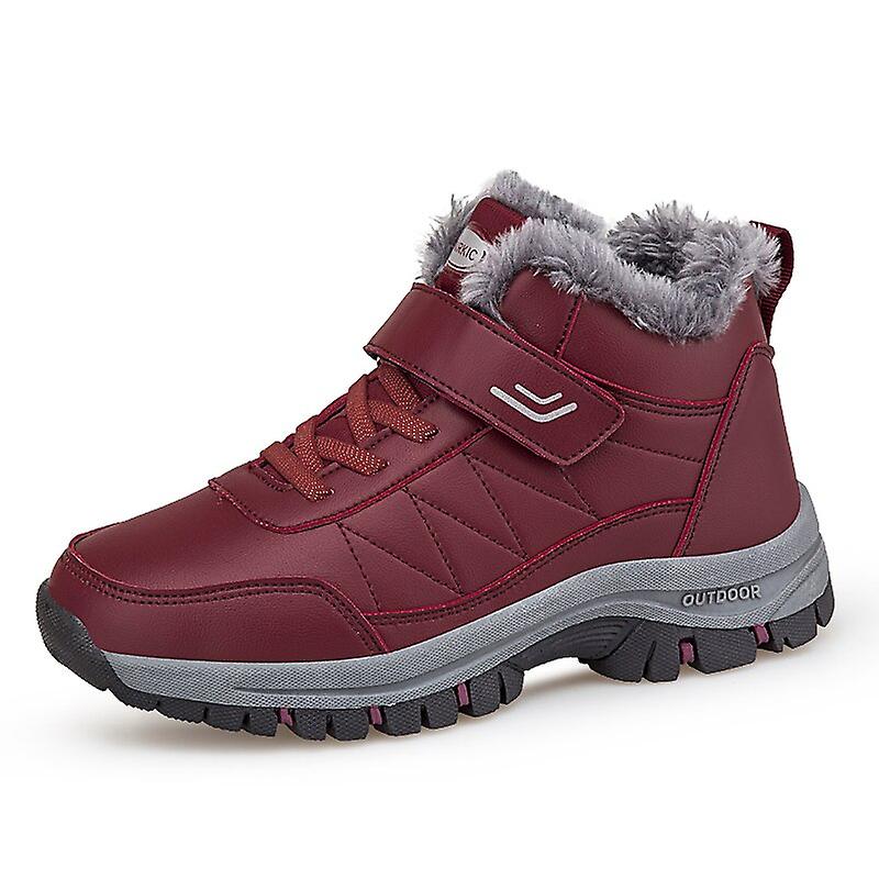 Winter Men Boots Waterproof Snow Boots Men Winter Shoes Warm Plush Hiking Footwear Plus 48 Non-slip Unisex Ankle Winter Boots