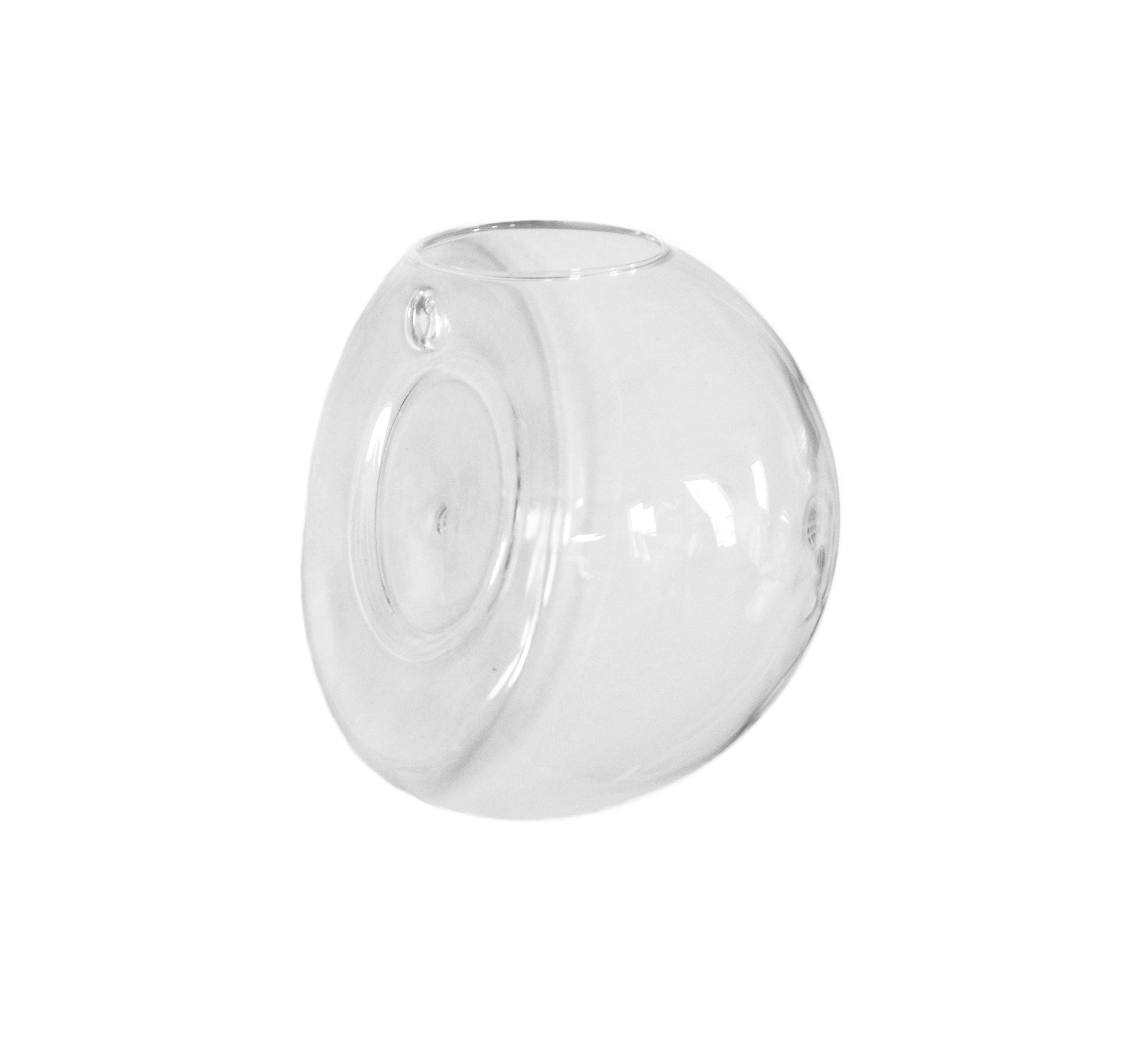 Clear Glass Half-Round Wall Hanging Terrarium