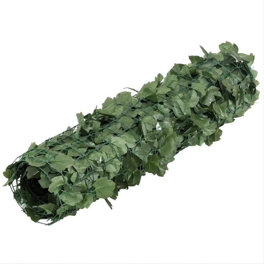 WELLFOR 118 in. W x 59 in. D Plastic Faux Ivy Leaf Decorative Privacy Fence GT-HGY-3048