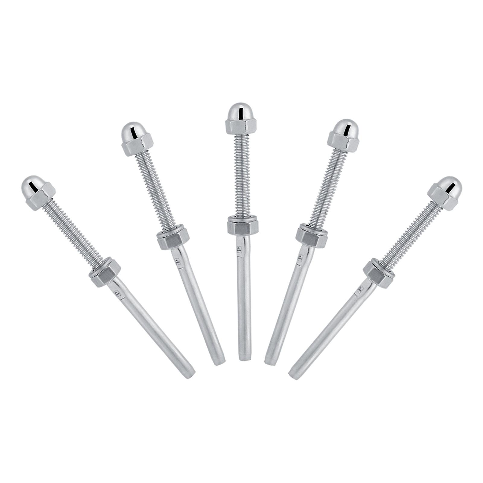10pcs Stainless Steel Threaded Tensioner Stud Ends For 1/8
