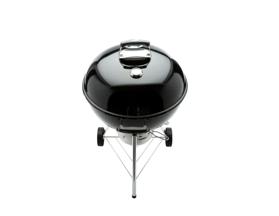 Weber 22 in. Original Kettle Premium Charcoal Grill in Black with Built-In Thermometer