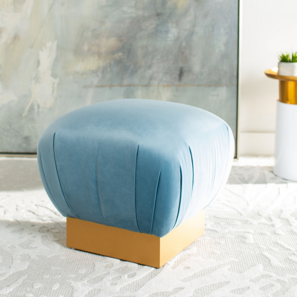 Swan Tulip Ottoman   Contemporary   Footstools And Ottomans   by Rustic Home Furniture Deco  Houzz