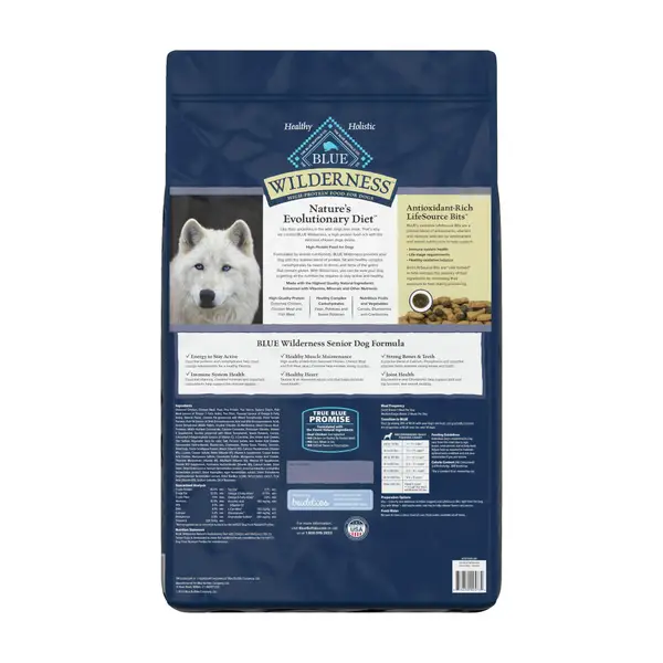 Blue Buffalo Wilderness 24 lb High Protein Chicken Natural Senior Dry Dog Food