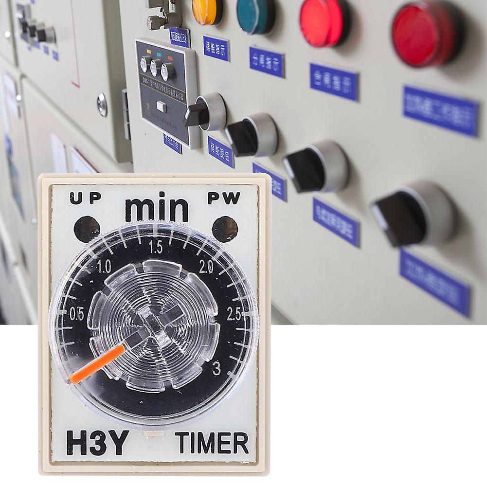 H3y-2 Time Relay Power On Delay Timer 0-3m Minute 8 Pin 24v 110v 220vac110v