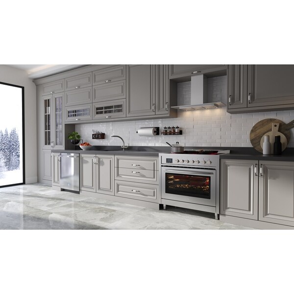 36 in. Professional Electric range Stainless Steel with Legs， 4.3 cu. ft.