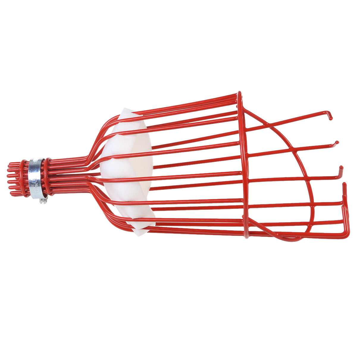 HEMOTON Fruit Picker Basket Fresh Orange Apple Plum Pear Peach for Broom Pole Stick (Red)