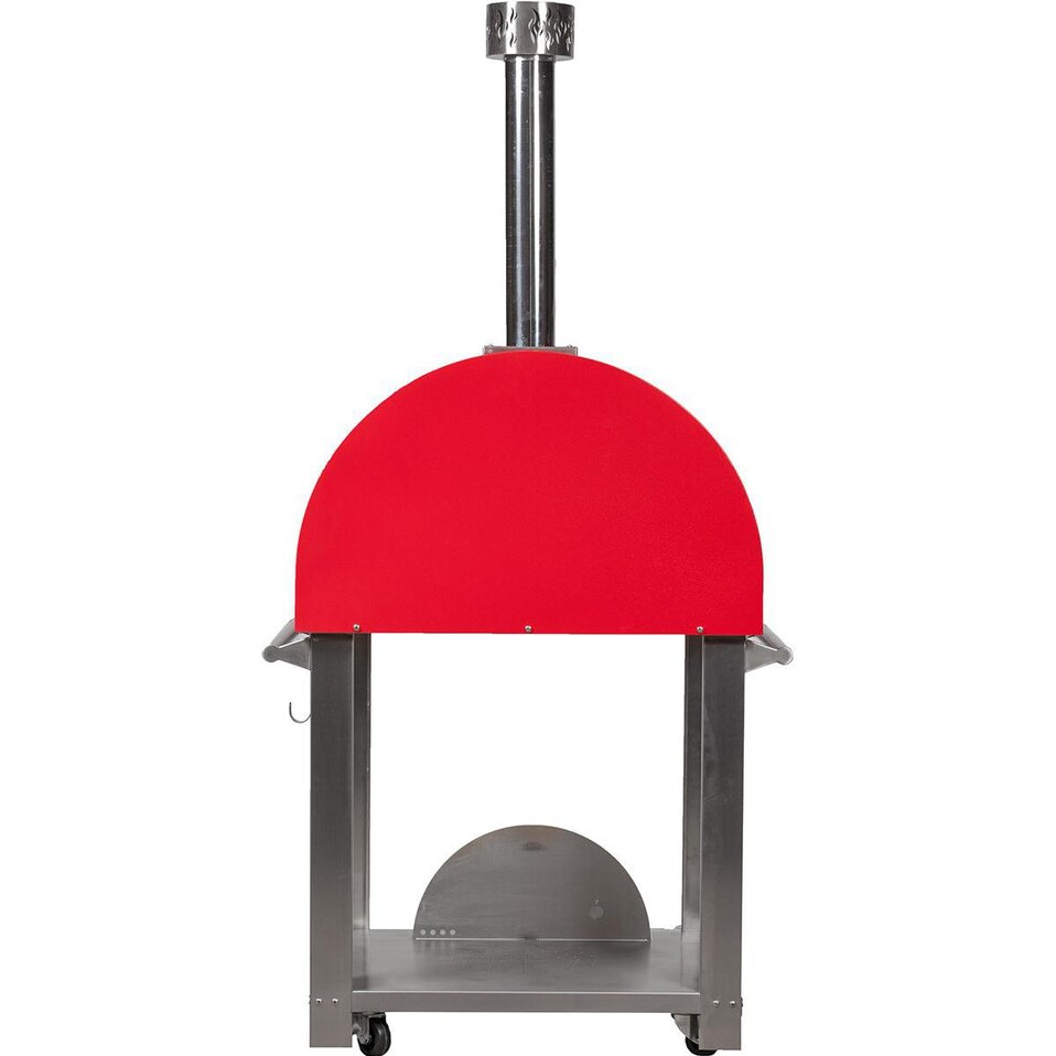 Bella Medio 28-Inch Outdoor Wood-Fired Pizza Oven On Cart