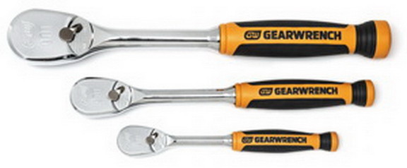 GearWrench KD81207T 3 Pc 1/4 3/8   1/2 90T