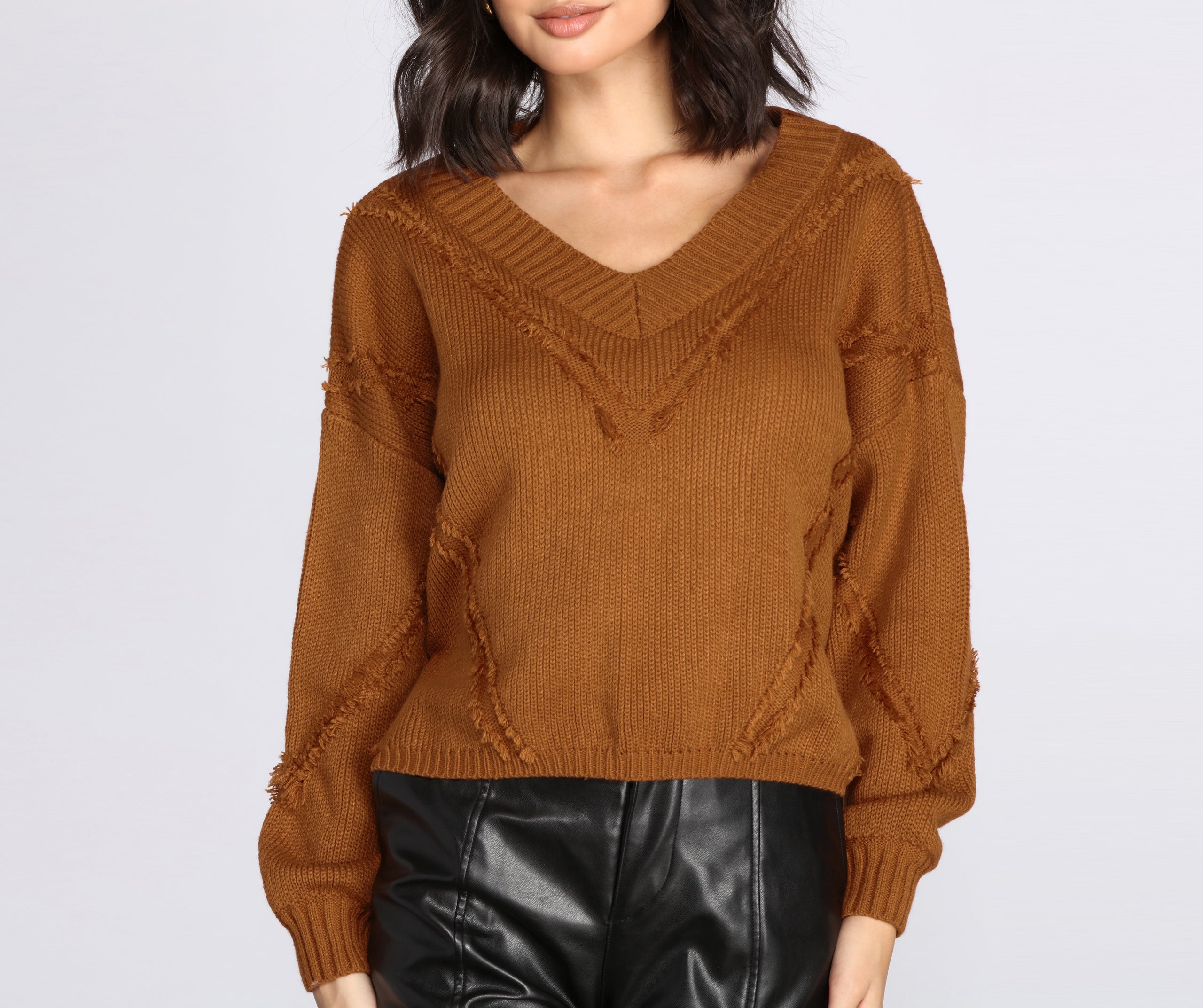 All In The Deets Fringe Pullover