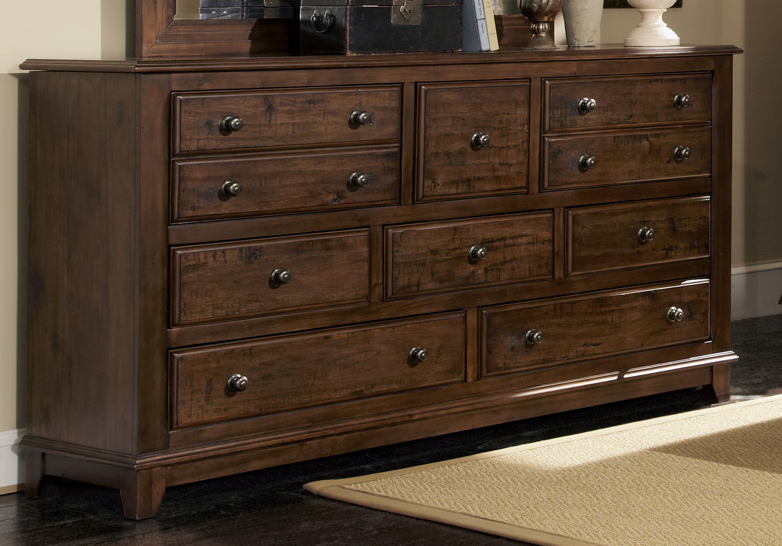 Coaster Company Laughton 8-Drawer Dresser Rustic Brown