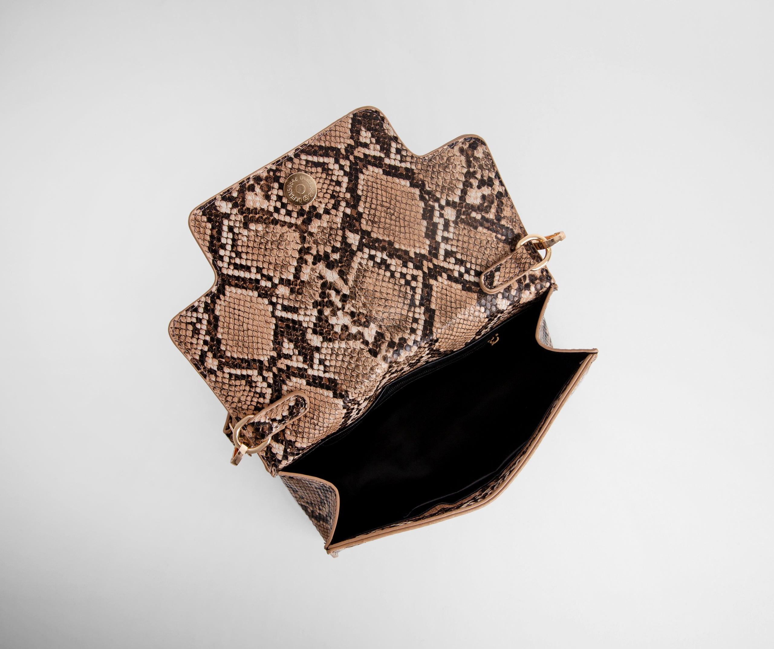 A Snake Print Moment O-Ring Purse