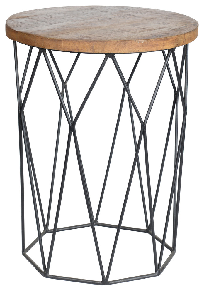 Chester Round End Table by Kosas Home   Industrial   Side Tables And End Tables   by HedgeApple  Houzz