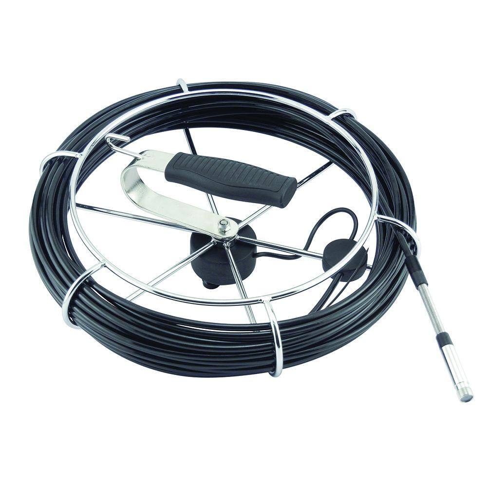 General Tools Pipe Duct HVAC Probe and Reel for DCS600 Inspection Camera Series with 65 ft x 0.4 in. Dia Probe P610-20PR