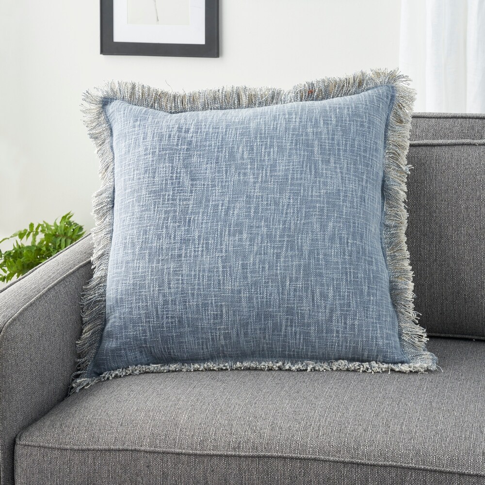 57 Grand by Nicole Curtis Rustic Farmhouse Geometric Stonewash Throw Pillow   ( 22\