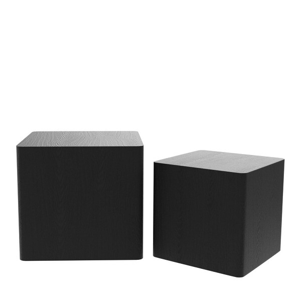 Set of 2 MDF End Table/Side Table for Living Room， Office， Bedroom