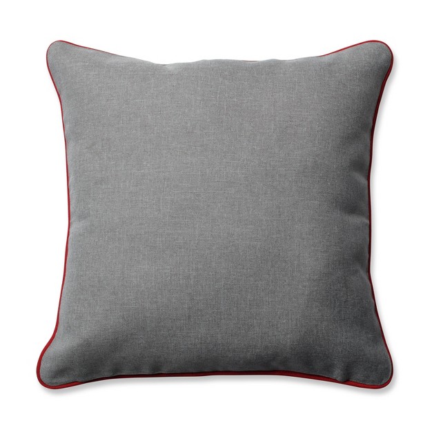 X16 5 quot Snowy Christmas Square Throw Pillow Red gray Pillow Perfect