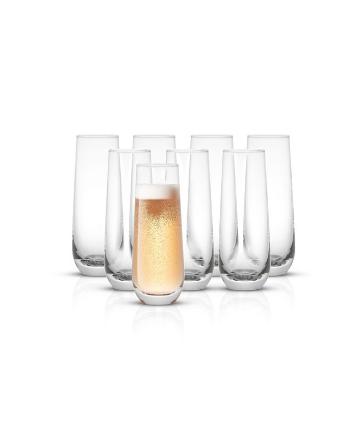 JoyJolt Milo Champagne Glasses Set of 8