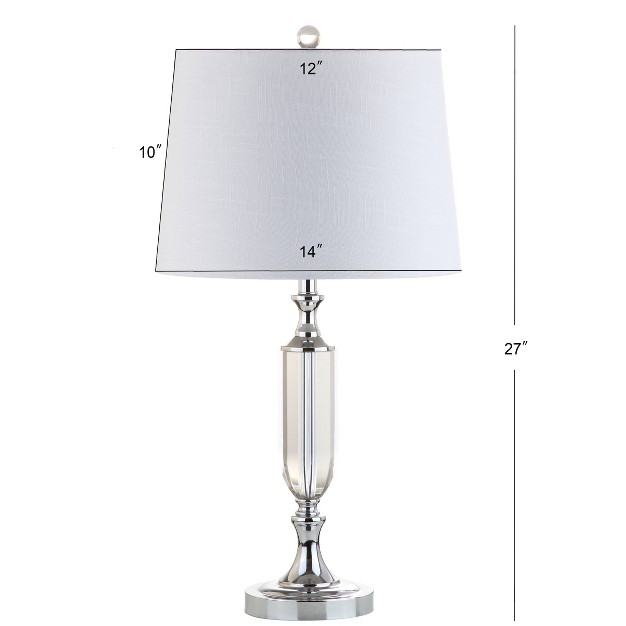 Crystal Bella Table Lamp includes Led Light Bulb Clear Jonathan Y