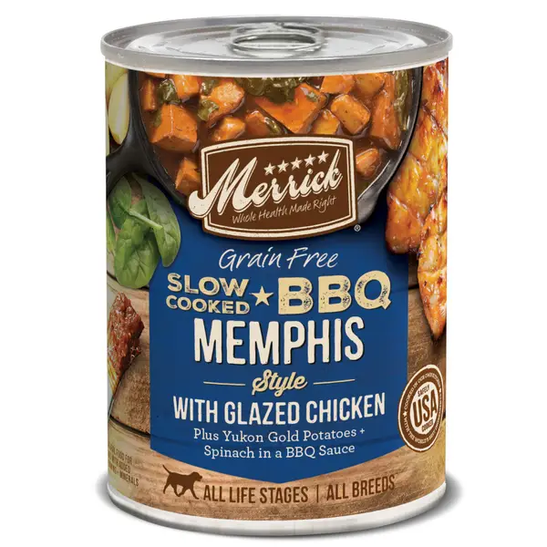 Merrick 12.7 oz Grain Free BBQ Memphis Style with Glazed Chicken Recipe