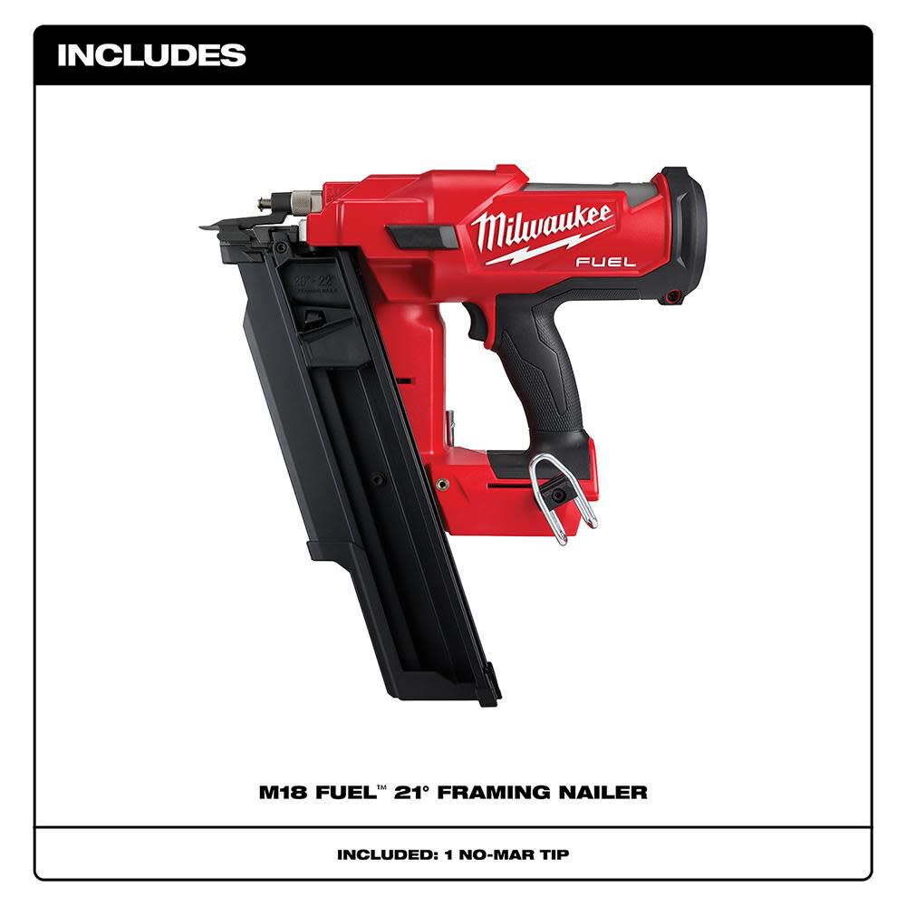 Milwaukee M18 FUEL 21 Degree Framing Nailer 2744-20 from Milwaukee