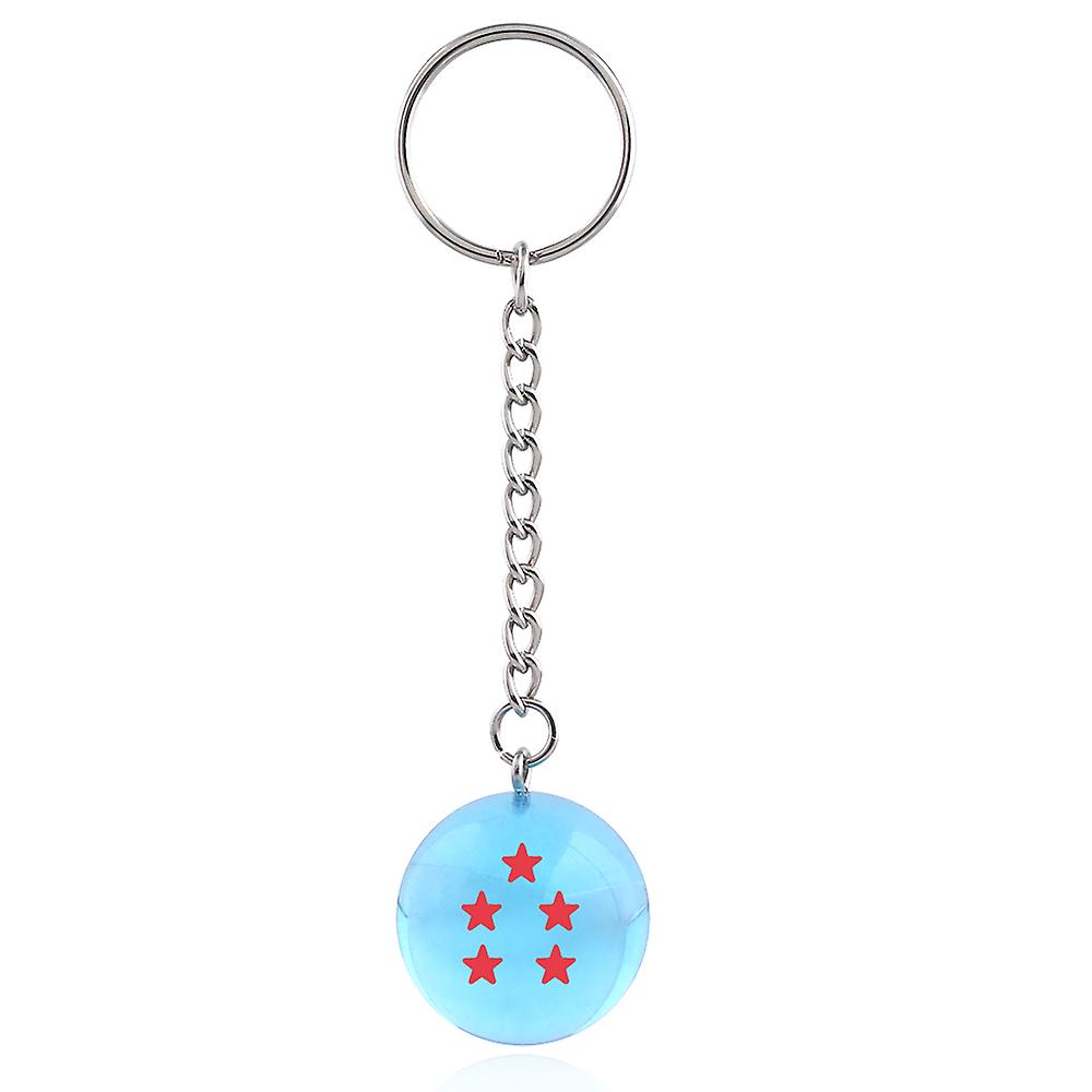 Japanese Cartoons Z 7 Stars Balls Keychain Figures Toys Key Chain Pendant Car Keyring Gifts Accessories，coffee