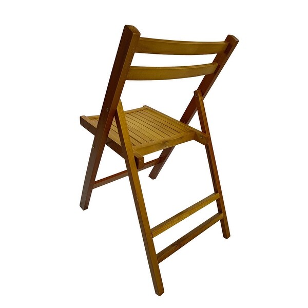 Furniture Slatted Wood Folding Special Event Chair ，Set of 4