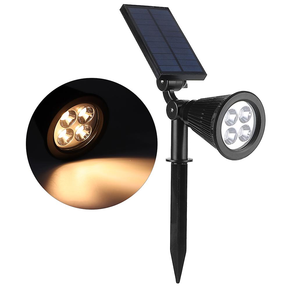 Solar Spotlight Waterproof 4LED Lawn Lights Landscape Lighting for Outdoor Yard Garden