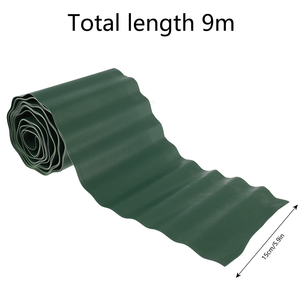 HOTBEST Garden Lawn Edging,10cmx900cm,15cmx900cm,20cmx900cm,Corrugated Garden Lawn Edge, for Pathway Patio Yard Balcony Plant Edging