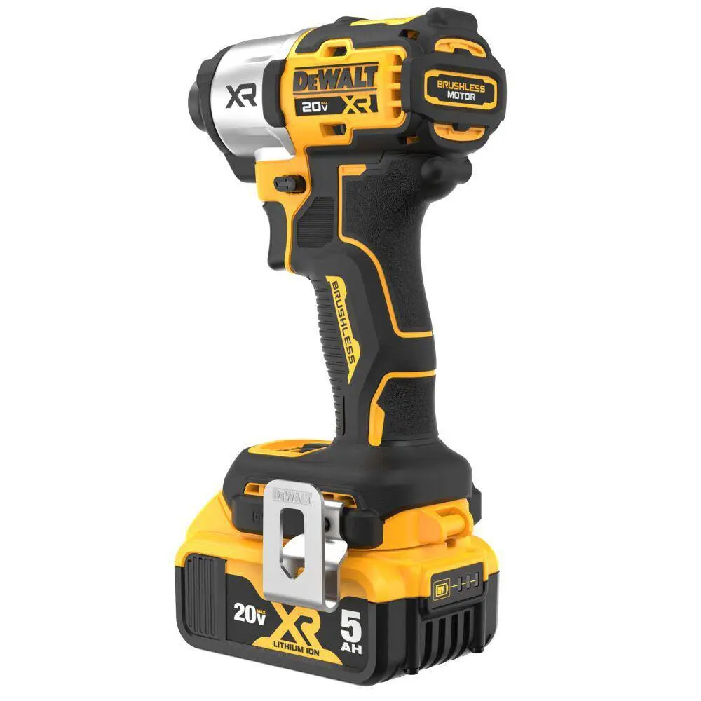 DEWALT 20-Volt MAX XR Lithium-Ion Cordless Brushless 14 in. 3-Speed Impact Driver Kit with (2) 5.0 Ah Batteries Charger  Bag DCF845P2