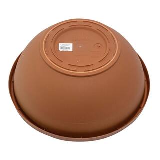 Bloem Terra Medium 14 in. Terra Cotta Plastic Bowl Planter 54014C