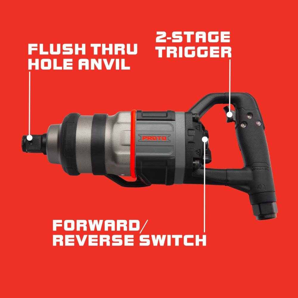 1 In. Drive Inline Air Impact Wrench ;