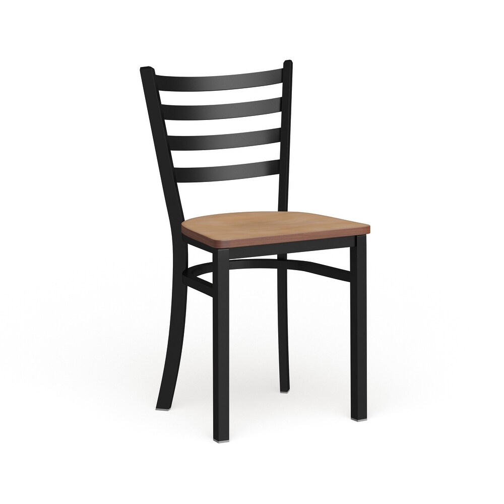 Ladder Back Metal Restaurant Chair   16.5\