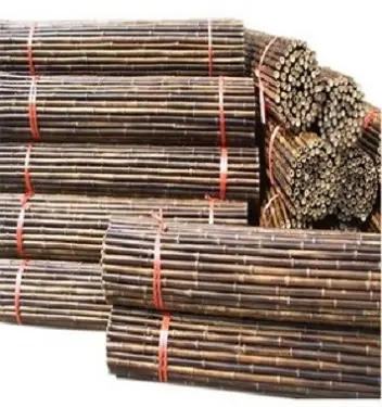 Smoke Bamboo fences for garden 100% Vietnamese natural forest bamboo  easy to assemble  environmentally friendly