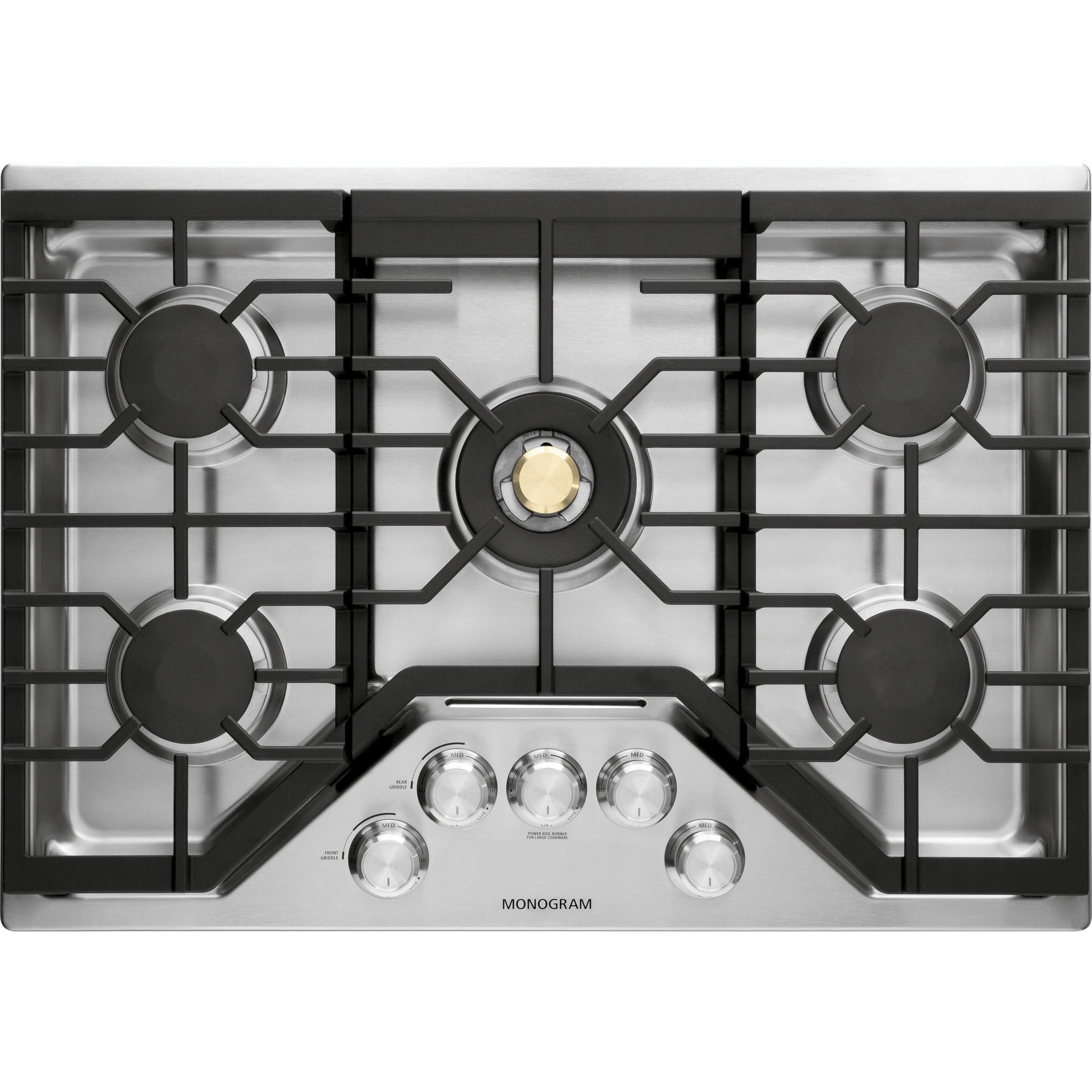 Monogram 30-inch Built-In Gas Cooktop ZGU30RSLSS