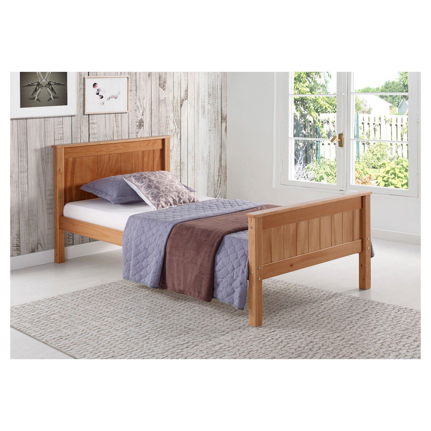 Alaterre Furniture Harmony Cinnamon Platform Twin Bed