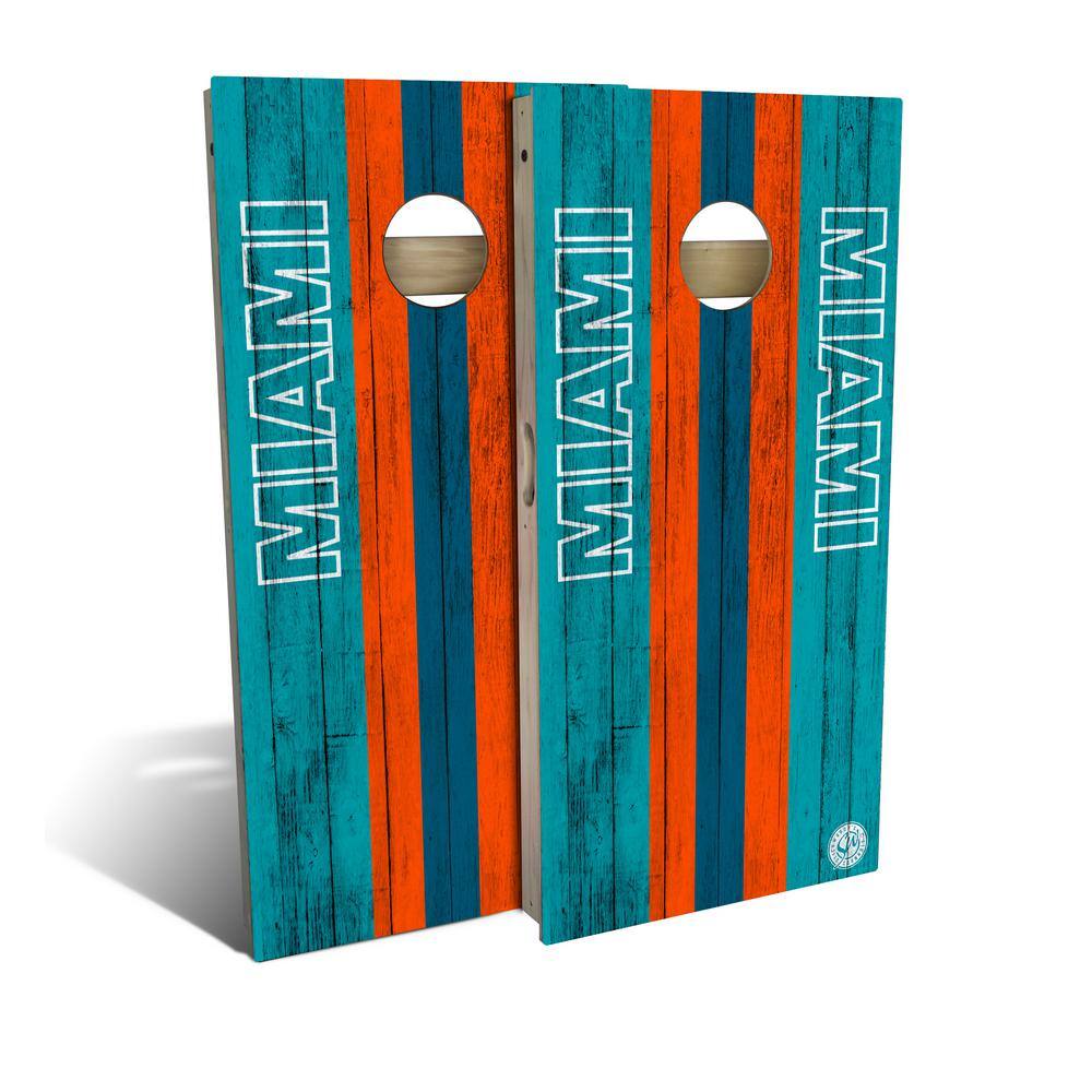 Slick Woody's Miami Football Cornhole Board Set (Includes 8 Bags) TRB1351