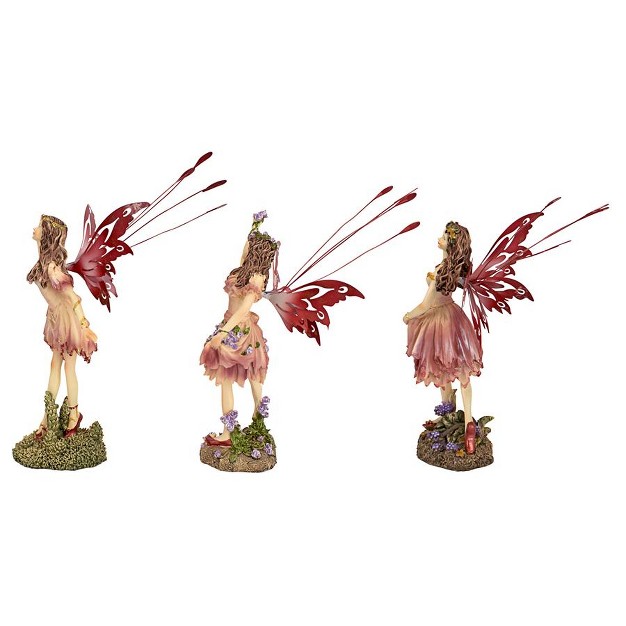 Design Toscano Crosstweed Meadow Victorian Fairy Statue Collection Multicolored